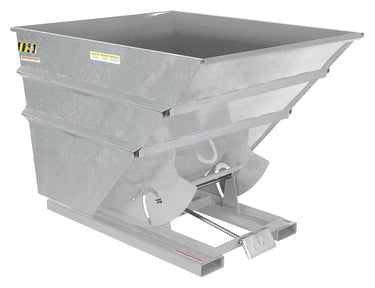 2 CuYd 70 Degree Heavy Duty Self Dumping Hopper w/ Bumper Release - Galvanized